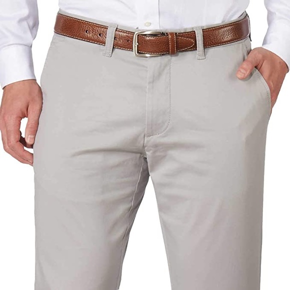 Tommy Hilfiger Chinos Pants 34 waist 30 length Gray Flat Front New with Tags - Picture 8 of 10